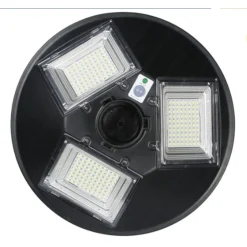 LAMPIONE LED CIRCOLARE CON PANNELLO SOLARE SENSORE MOVIMENTO IP65 100W LT112-120-7000K