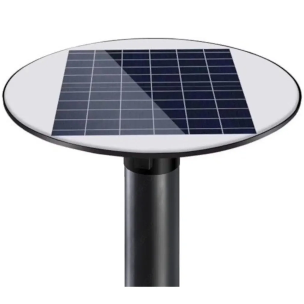 LAMPIONE LED CIRCOLARE CON PANNELLO SOLARE SENSORE MOVIMENTO IP65 100W LT112-120-7000K