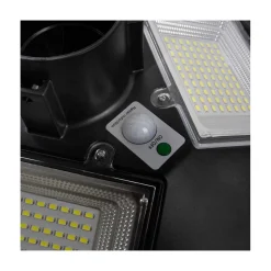 LAMPIONE LED 100W CON PANNELLO ENERGIA SOLARE IP65 SENSORE MOVIMENTO SO-GD-100W