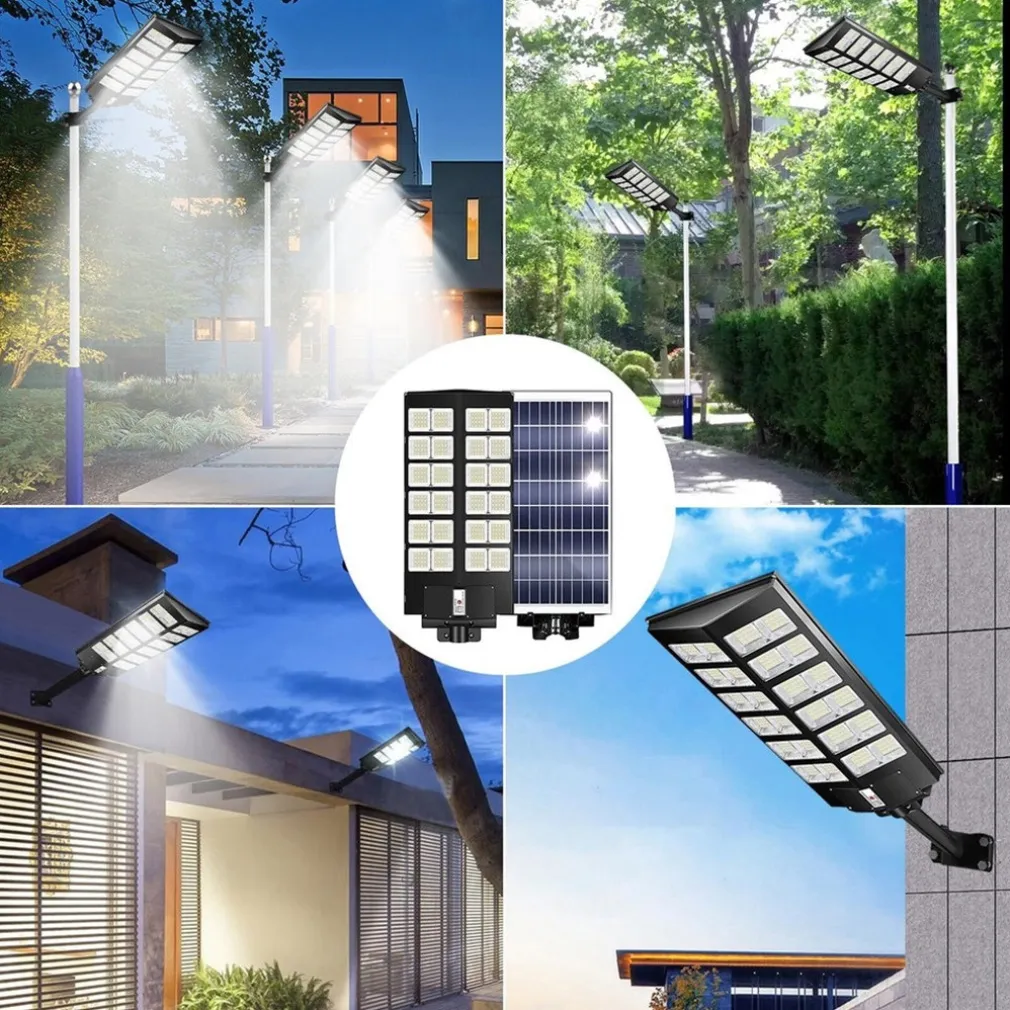 LAMPIONE SOLARE 6500K ILUMINAZIONE STRADALE PER CAMPI DA BASKET STRADE PARCHI GIOCHI