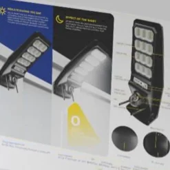 LAMPIONE SOLARE SENSORE DI MOVIMENTO E TELECOMANDO CON TELECAMERA IP INTEGRATA