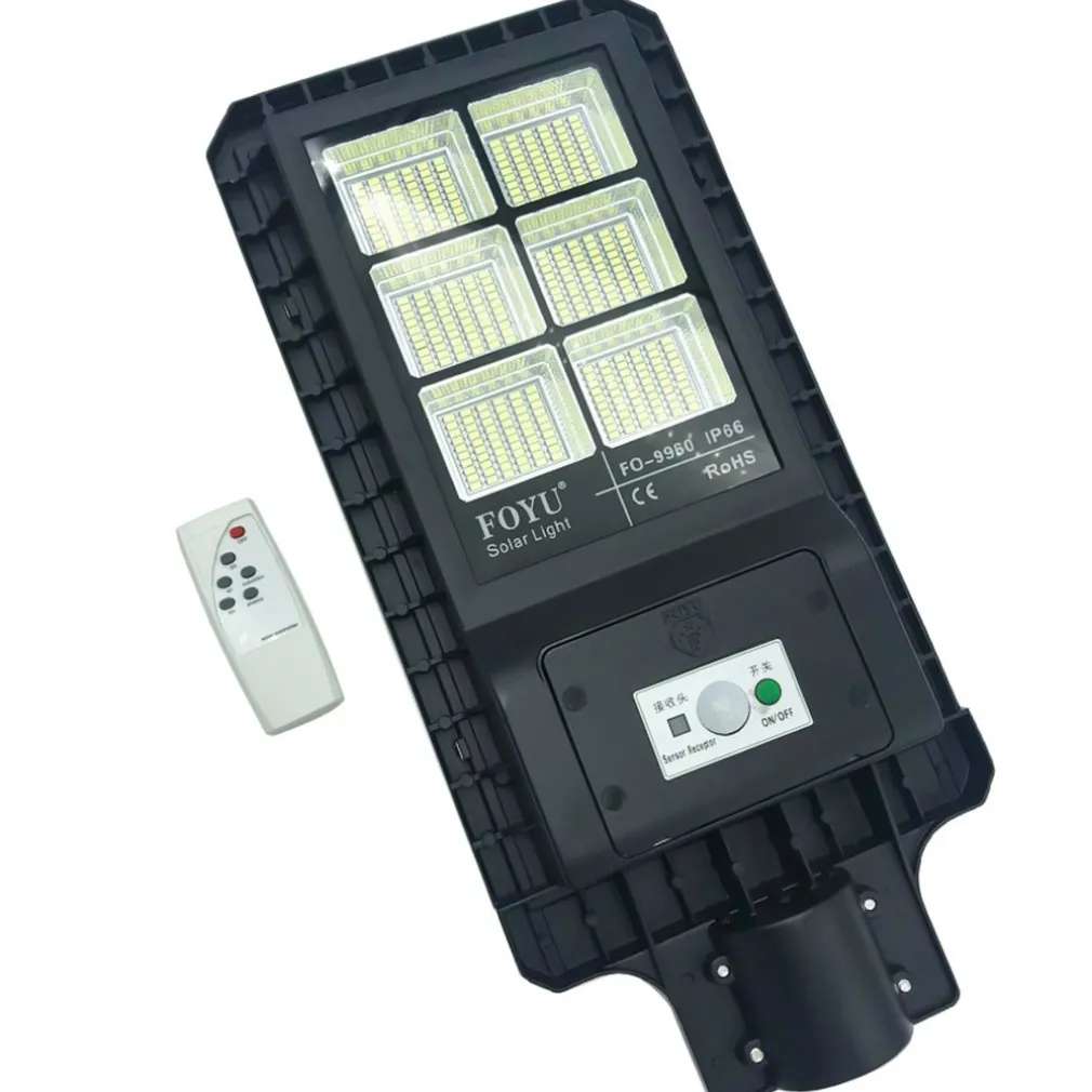 LAMPIONE STRADALE LED 180 W PANNELLO SOLARE FOTOVOLTAICO CON TELECOMANDO LUCE