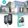 LAMPIONE STRADALE LED PANNELLO RICARICABILE LUCE SOLARE 150W TELECOMANDO LED-8511