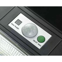 LAMPIONE STRADALE 120LED 120W PANNELLO FOTOVOLTAICO ENERGIA SOLARE ESTERNO IP65