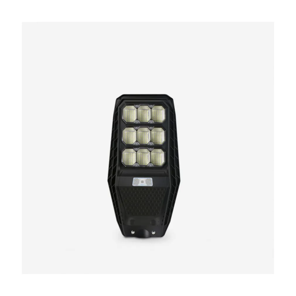 LAMPIONE STRADALE LUCE ENERGIA SOLARE LED 100WATT SENSORE PIR STAFFA TELECOMANDO
