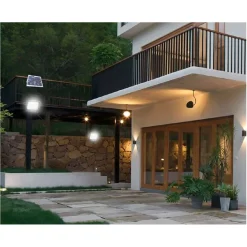 LAMPIONE STRADALE SOLARE FARO A LED 200W CON PANNELLO SOLARE LUCE FREDDA 58200