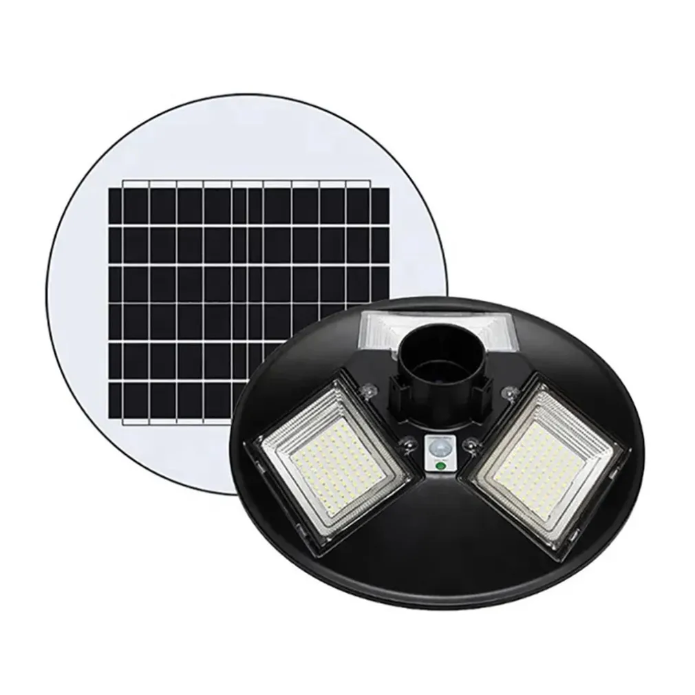 LAMPIONE UFO LED SOLARE 350W SENSORE MOVIMENTO CREPUSCOLARE LUCE FREDDA 6500K IP65