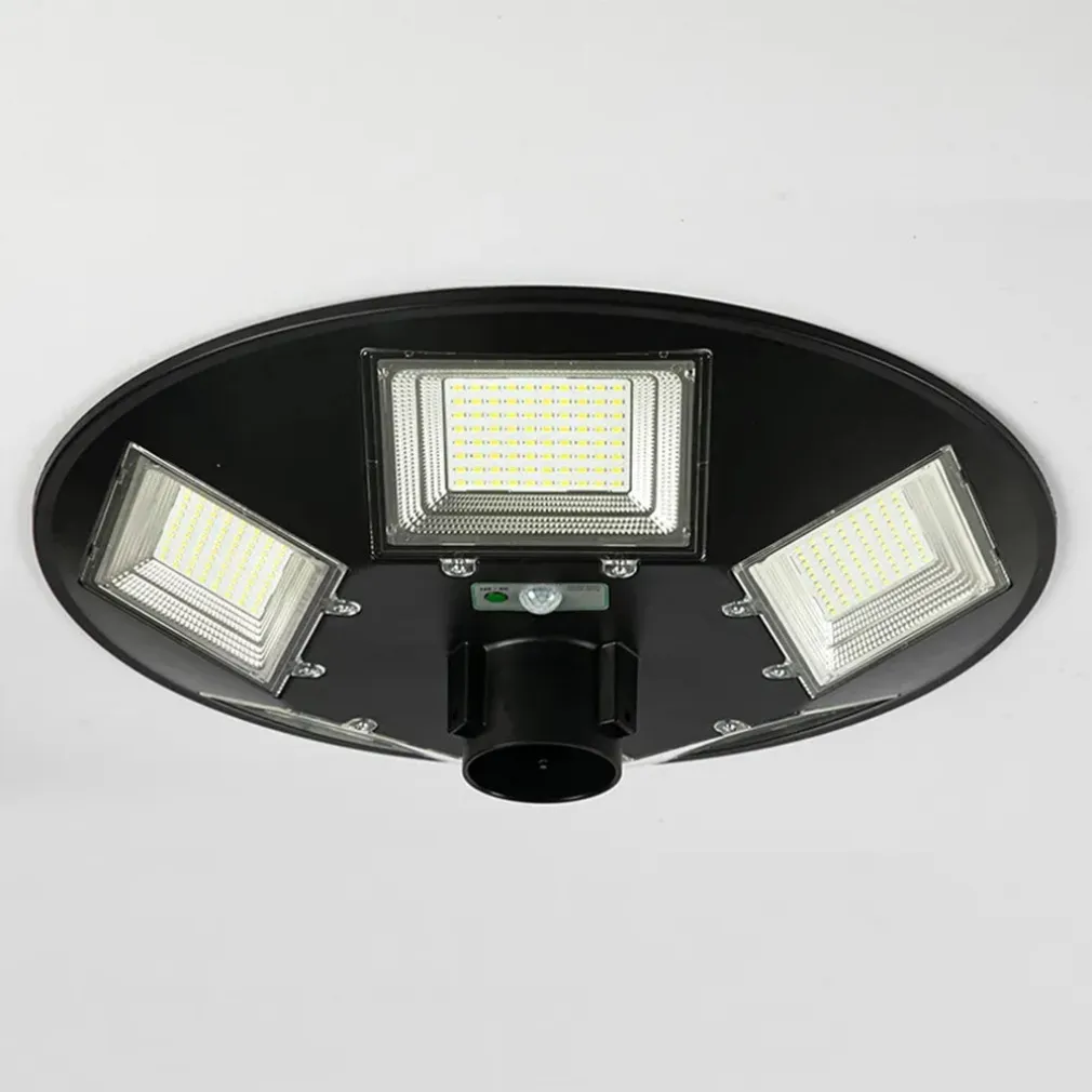 LAMPIONE UFO LED SOLARE 350W SENSORE MOVIMENTO CREPUSCOLARE LUCE FREDDA 6500K IP65