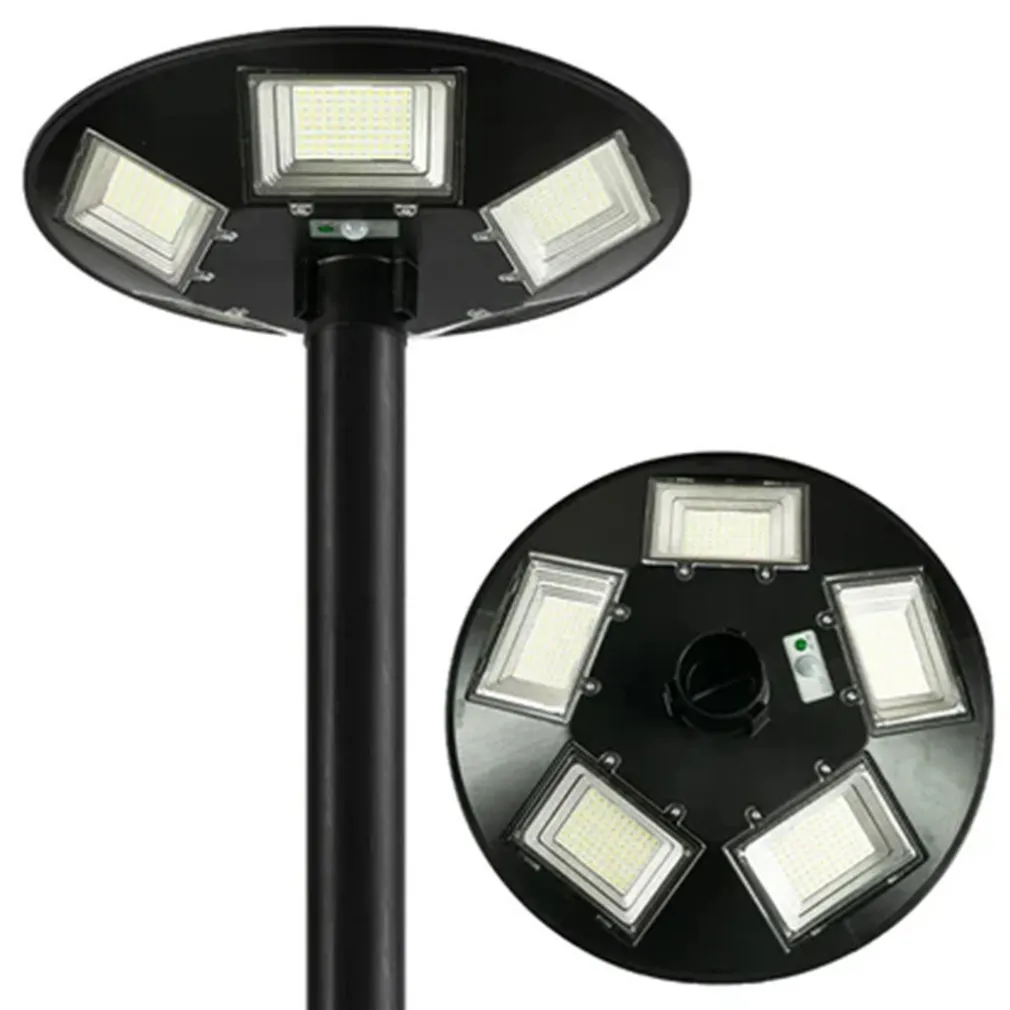 LAMPIONE UFO LED SOLARE 350W SENSORE MOVIMENTO CREPUSCOLARE LUCE FREDDA 6500K IP65