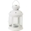 LANTERNA BIANCO PORTACANDELA 16x10CM MATRIMONIO TEA LIGHT PORTA CANDELA CANDELE