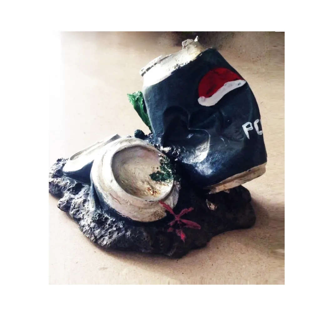 LATTINA LATTINE BIBITA SOTTOMARINO ORNAMENTO ACQUARIO SENZA TUBICINO CON FORO