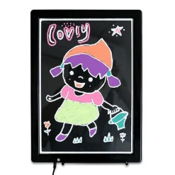 LAVAGNA INSEGNA LUMINOSA A LED RISCRIVIBILE 50X70 PER PUB RISTORANTE BAR NEGOZIO