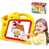 LAVAGNA MAGNETICA BAMBINI HIPPO 2IN1 CON GESSETTI CASSINO E PENNARELLI GIALLO