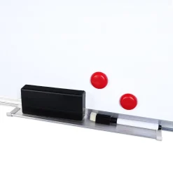 LAVAGNA MAGNETICA XL STRUTTURA ALLUMINIO FONDO BIANCO LACCATO 45 X 60 CM BACHECA