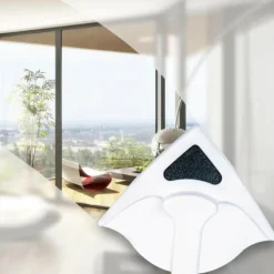 LAVAVETRI MAGNETICO PULISCI VETRO CON CALAMITA PULIZIA VETRI MAGNETICO ANGOLARE