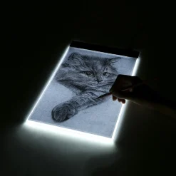 LED ART LIGHT PAD TAVOLO SUPPORTO LUMINOSO PER TRACCIARE DISEGNI ARTISTI FTO A4