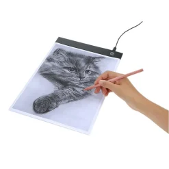 LED ART LIGHT PAD TAVOLO SUPPORTO LUMINOSO PER TRACCIARE DISEGNI ARTISTI FTO A4