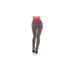 LEGGINGS DA DONNA MODELLANTI UNICA TAGLIA DA 40 A 48 DA SPORT E PALESTRA F3802