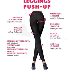 LEGGINGS DONNA PANTACOLLANT NERO BLU GRIGIO PANTALONE DONNA ALZA GLUTEI