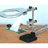 LENTE 2.25'' INGRANDIMENTO 4X CON PINZE TERZA MANO DA TAVOLO SUPPORTO PER SALDATURE MODELLISMO