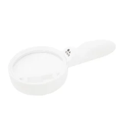 LENTE DI INGRANDIMENTO 4X DA LETTURA LAVORO 3 LED LUCE BIANCA FOCALE 125mm