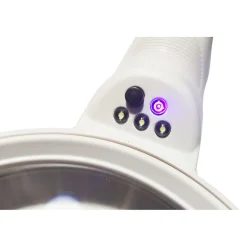 LENTE DI INGRANDIMENTO 4X DA LETTURA LAVORO 3 LED LUCE BIANCA FOCALE 125mm