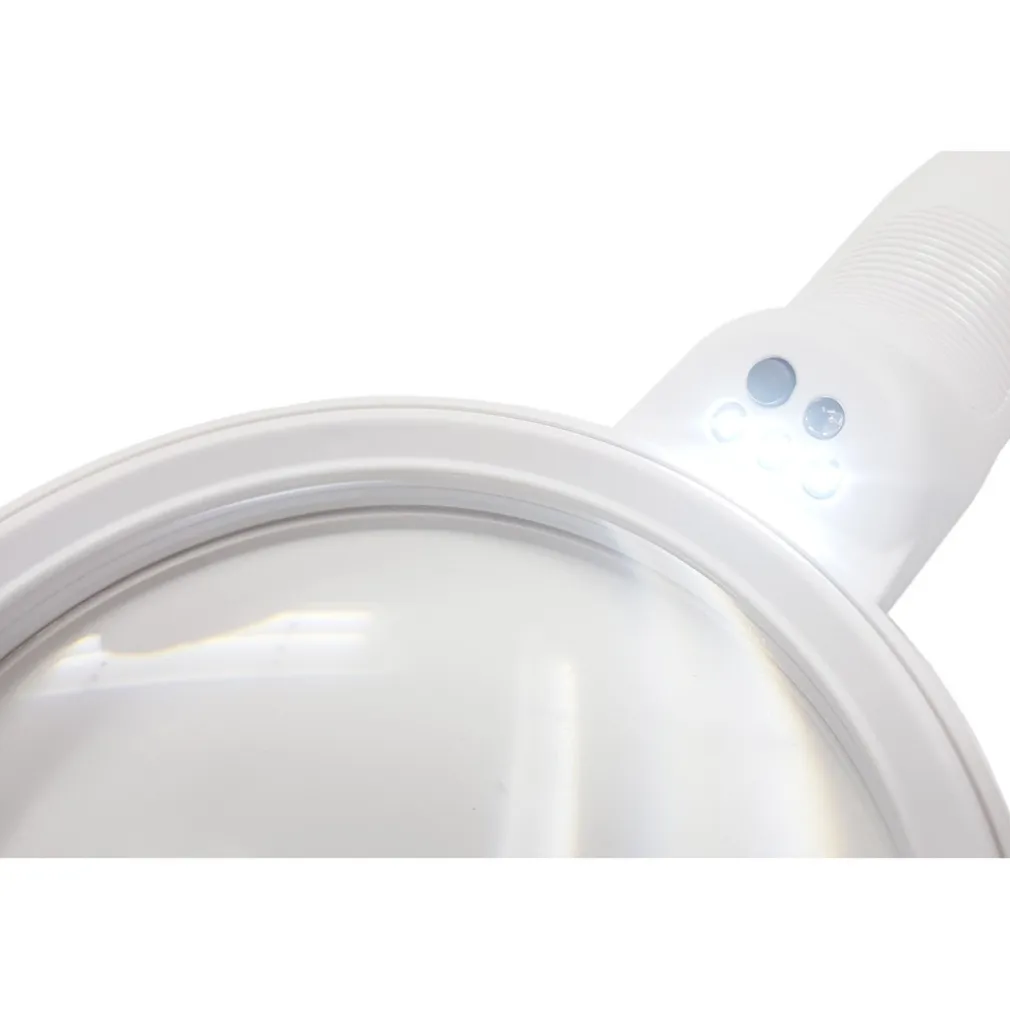 LENTE DI INGRANDIMENTO 4X DA LETTURA LAVORO 3 LED LUCE BIANCA FOCALE 125mm