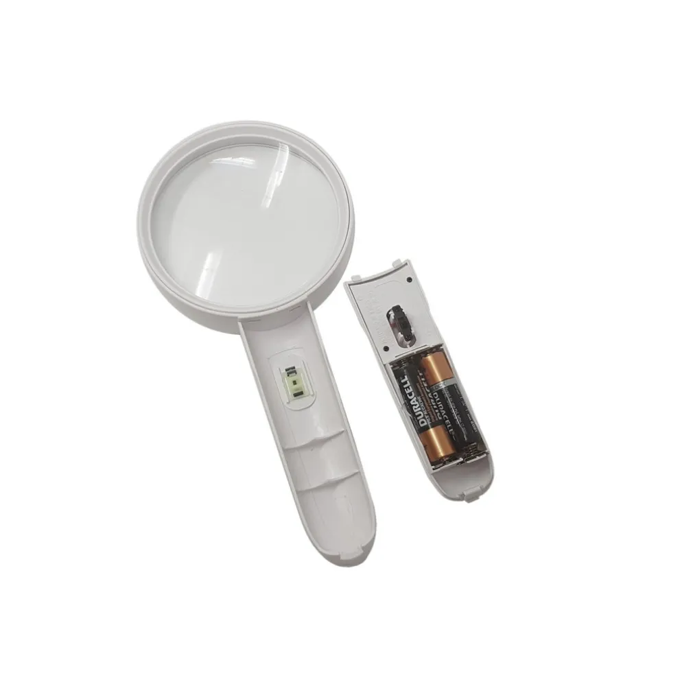 LENTE DI INGRANDIMENTO 4X DA LETTURA LAVORO 3 LED LUCE BIANCA FOCALE 125mm