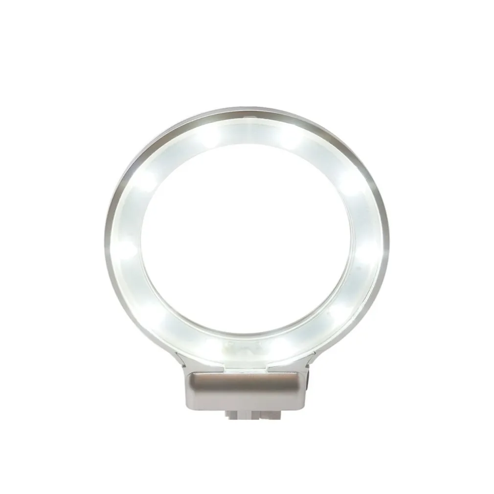 LENTE INGRANDIMENTO PINZE DA TAVOLO LUCE LED RIPARAZIONI SALDATURE ORIENTABILE