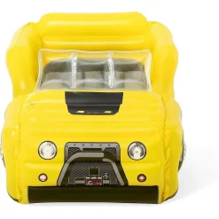 LETTINO GONFIABILE BAMBINI JEEP FUORISTRADA 160X84X58CM MATERASSO FLOCCATO 67714