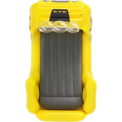 LETTINO GONFIABILE BAMBINI JEEP FUORISTRADA 160X84X58CM MATERASSO FLOCCATO 67714