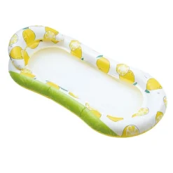 LETTINO IN RETE AMACA CON SCHIENALE GONFIABILE PISCINA MOTIVO LIMONI 178X80CM 628533