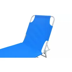 LETTINO PRENDISOLE PIEGHEVOLE SENZA PARASOLE CON SCHIENALE REGOLABILE BRANDINA BLU 281022