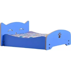 LETTO PER GATTI CANI ANIMALI PICCOLA MEDIA TAGLIA IN LEGNO UNIVERSALE 47X42X23CM