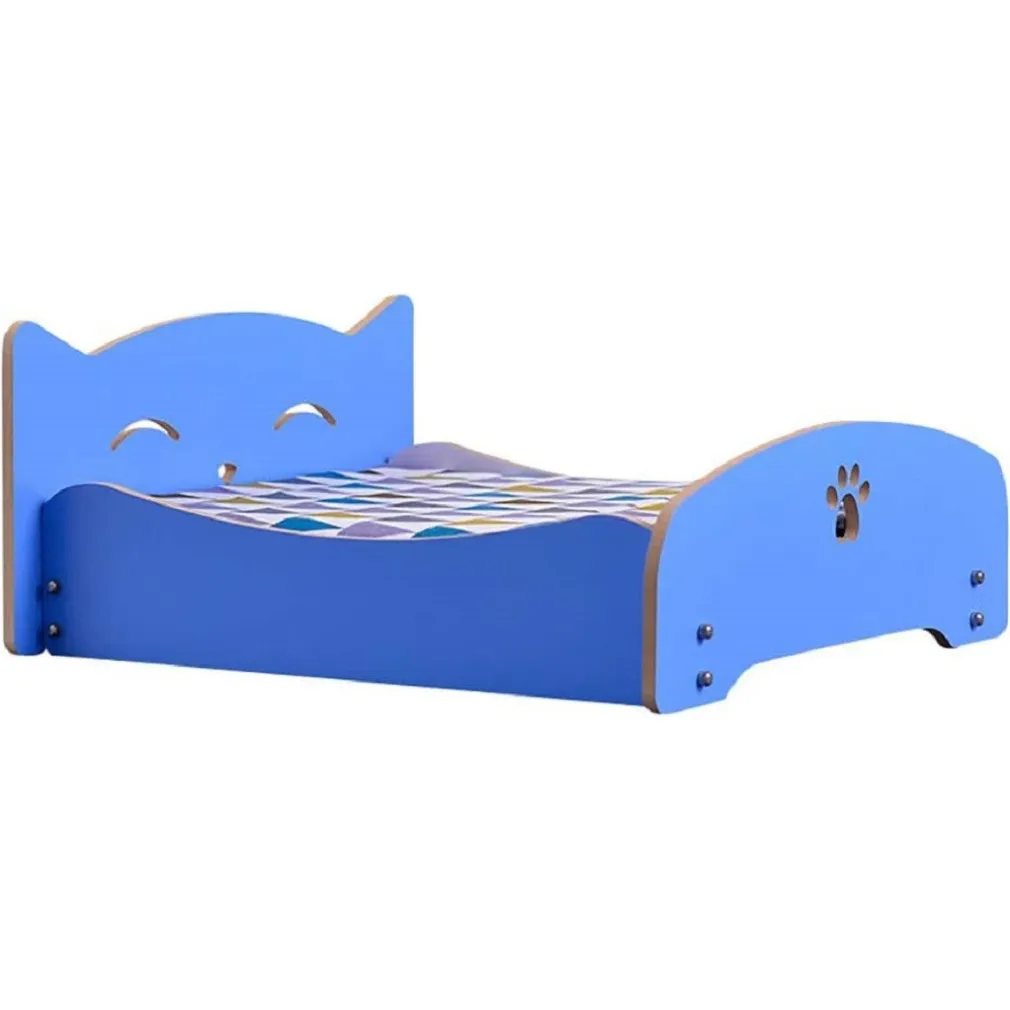 LETTO PER GATTI CANI ANIMALI PICCOLA MEDIA TAGLIA IN LEGNO UNIVERSALE 57X47X23CM