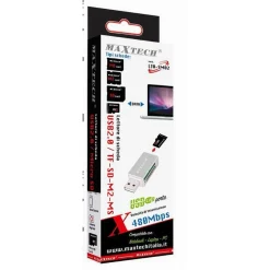 LETTORE DI SCHEDE MEMORIA MEMORY CARD USB 2.0 480 MBPS TF/SD/M2/MS CARD LTO-SM02