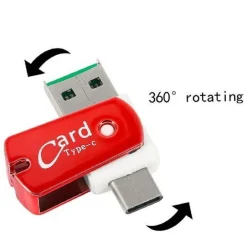 LETTORE DI SCHEDE MEMORY CARD MICRO SD OTG USB 3.1 - TYPE C ADATTATORE OTG-TF08