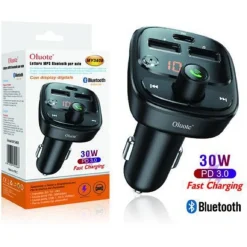 LETTORE MP3 BLUETOOTH PER AUTO 30 W DISPLAY LCD DC ACCENDISIGARI 12V 24V MY3408