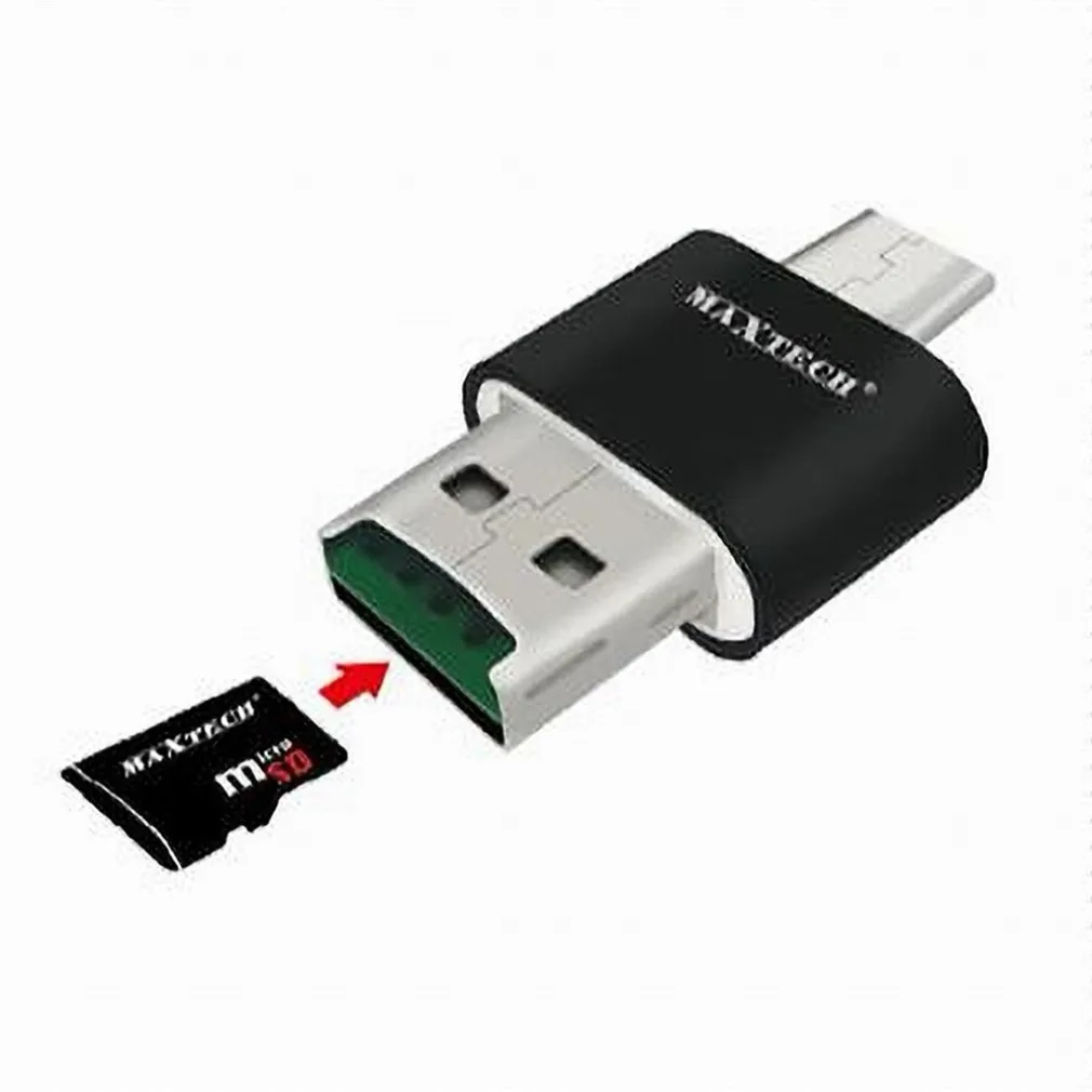 LETTORE SCHEDA OTG2.1 USB2.0 MICRO SD COMPATIBILE ENTRATA TYPE-C MAXTECH LTO-SM04