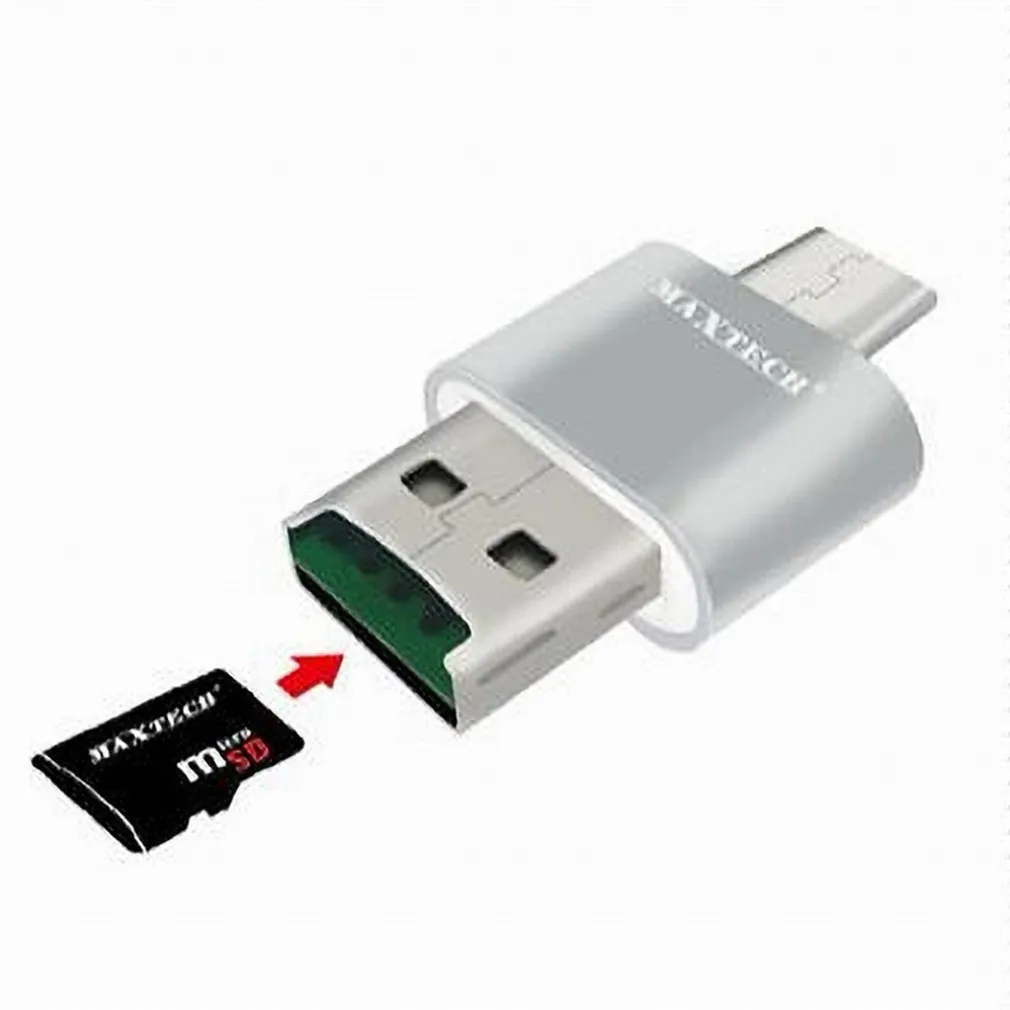 LETTORE SCHEDA OTG2.1 USB2.0 MICRO SD COMPATIBILE ENTRATA TYPE-C MAXTECH LTO-SM04