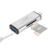 LETTORE SCHEDE SD/MICRO-SD CONNETTORE TYPE-C FUNZIONE OTG CON USB FEMMINA TPC516