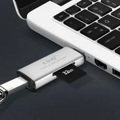 LETTORE SCHEDE SD/MICRO-SD CONNETTORE TYPE-C FUNZIONE OTG CON USB FEMMINA TPC516