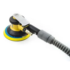 LEVIGATRICE ORBITALE AD ARIA CON TUBO ASPIRA POLVERE PER COMPRESSORE 6" 150mm