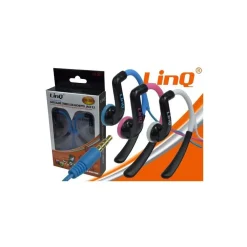 LINQ DS-201 CUFFIE AURICOLARI STEREO CON ARCHETTO COLORE AZZURRO CON MICROFONO