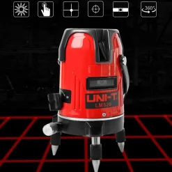 LIVELLA LASER TRACCIATORE AUTOLIVELLANTE 360º ROTAZIONE BOLLA DIGITALE 2 LINEE