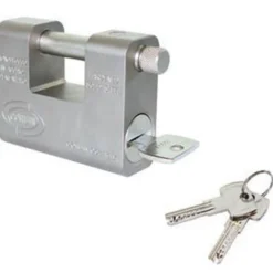 LUCCHETTO GRIZZLY IN ACCIAIO CEMENTATO ANTITRAPANO CON CHIAVE DOM CORBIN