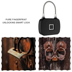 LUCCHETTO SERRATURA SMART IMPRONTA DIGITALE TELECOMANDO SENZA CHIAVE APP Q-P63