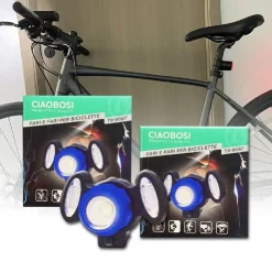 LUCE BICI DA TESTA FARETTO REGOLABILE LED FARI BICICLETTE IMPERMEABILE TX-9087