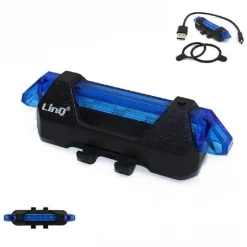 LUCE LED RICARICABILE USB PER BICI BICICLETTA ALTA LUMINOSITÀ SICUREZZA BK-059