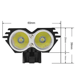 LUCE TORCIA CREE LED XM-L2 FARO FANALE BICICLETTA MTB BDC BICI SCUTER LAMPADA